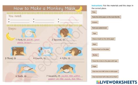 How to Make a Monkey Mask