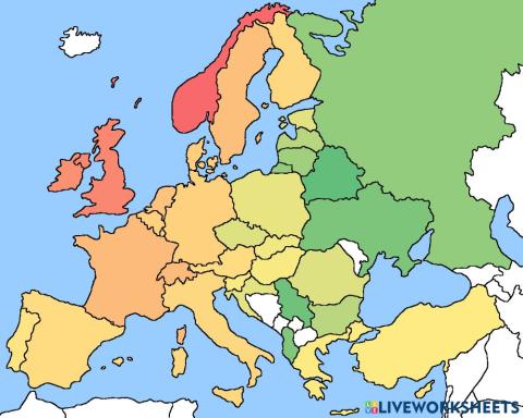 Mapa de Europa - 6ºEP