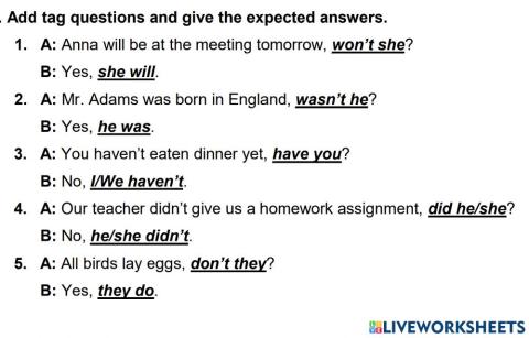 Progress check 8 - Question tag