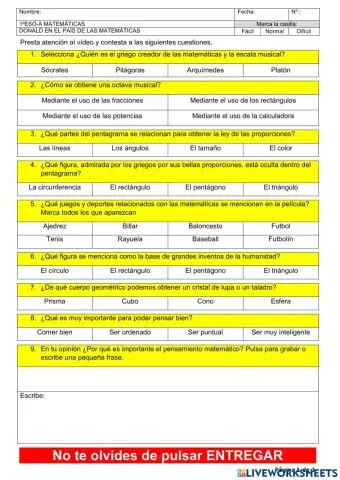 Donald en el país de las matemáticas