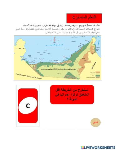 النمو الحضري c