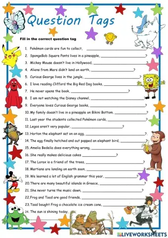 Tag Questions: Present and Past