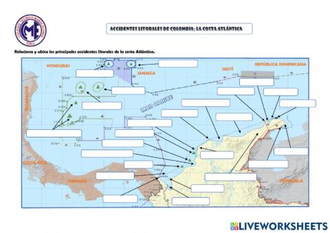 Relieve litoral de Colombia