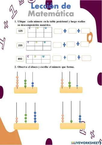 Lectura y escritura de números