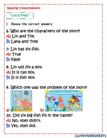 Reading comprehension