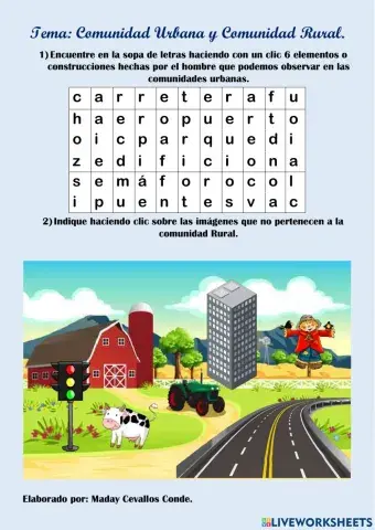 Comunidad Urbana y Comunidad Rural.