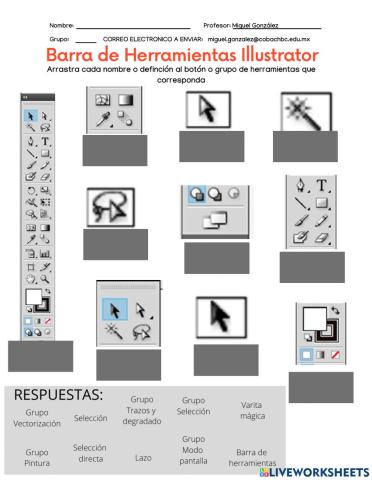 Barra de Herramientas Adobe Illustrator