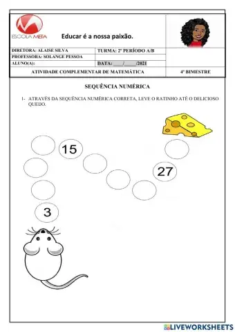 Atividade de matemática
