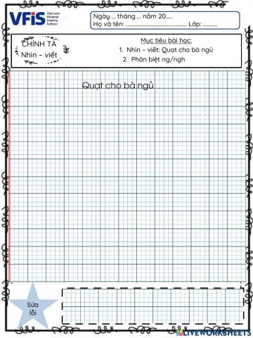 Vietnamese Week 7 - Chính tả 1