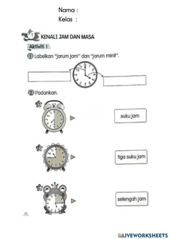 Kenali Jam dan Masa