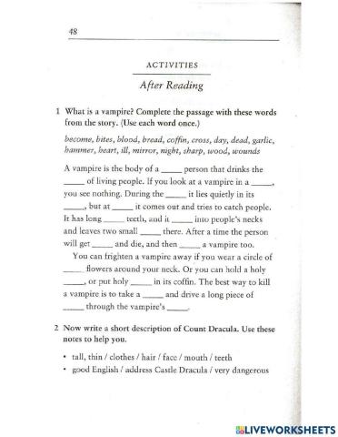 Dracula - Vocabulary