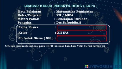 Turunan Fungsi Trigonometri