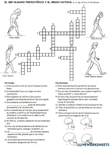 El ser humano prehistórico