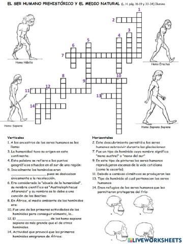 El ser humano prehistórico