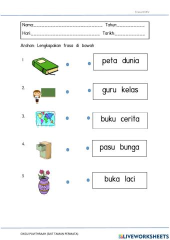 Frasa kvkv: Tema Bilik Darjah