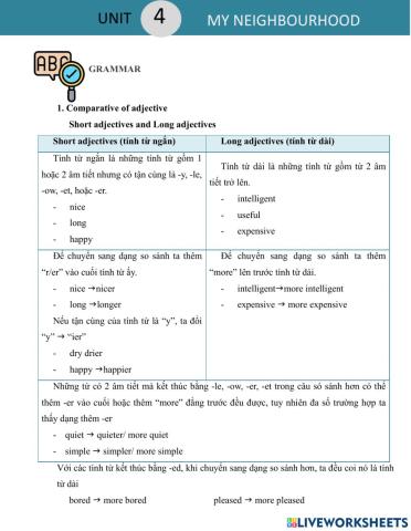 G6 Global Success - U4 - Grammar