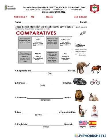 Comparative Adjectives