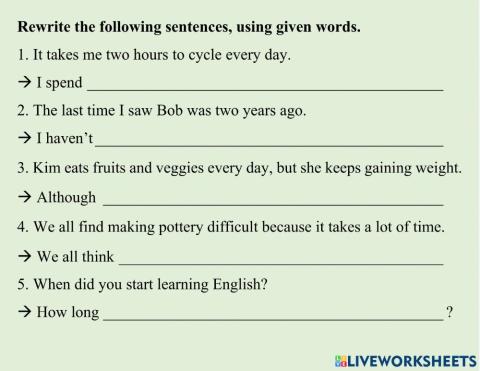 English 7 - Revision