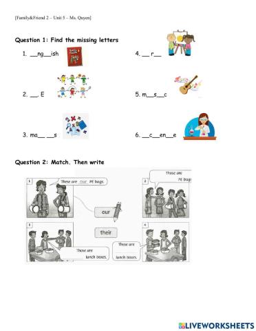 F&F 2 - Unit 5.1 - Ms. Quyen