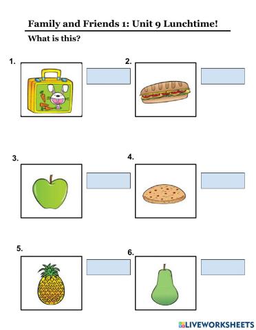 Family and Friends 1 Unit 9