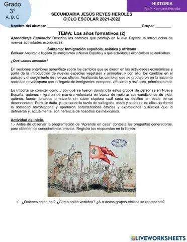 Inmigración española, asiática y africana