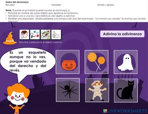 Adivinanzas halloween