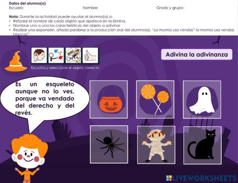 Adivinanzas halloween