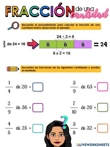 Fracción de una cantidad