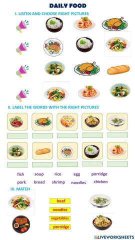 Vietnamese daily food