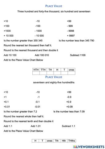 Numbers of the Week 1
