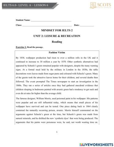 IELTS Reading - Multiple choice