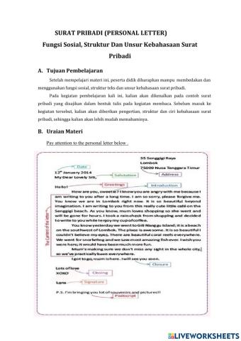 Personal Letter: KD 3.2