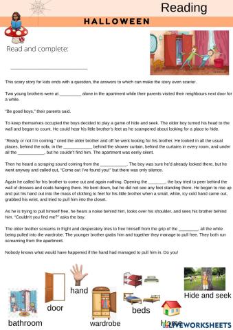 Hide and seek- Halloween