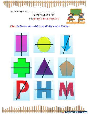 Hình có trục đối xứng