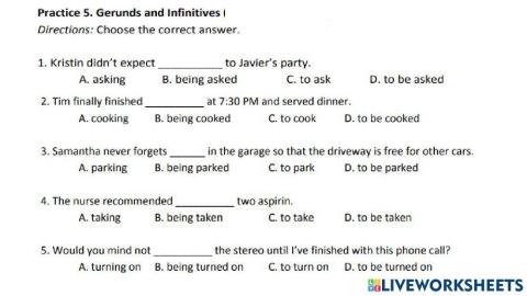 Gerund&Infinitive (Perfect&Passive)-2