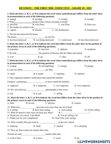 Revision-grade 10-part 1