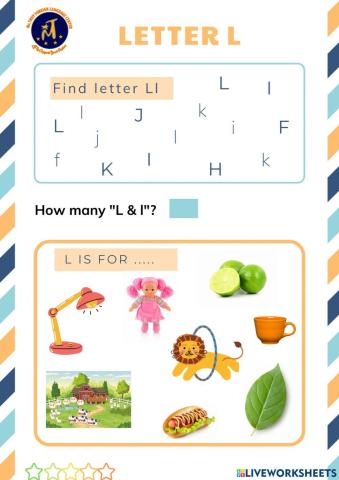 Find Letter Ll