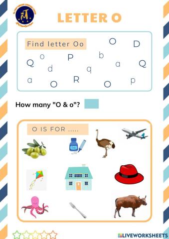 Find Letter Oo