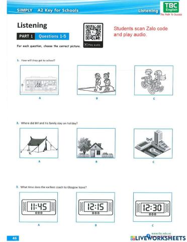 Simply KET Test 3 Listening
