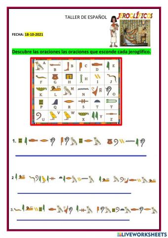 Los Egipcios Jeroglificos