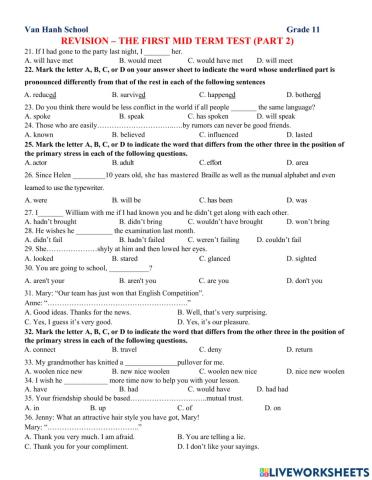 Vh-g11-revision-part 2
