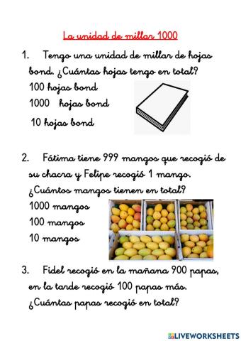La unidad de millar