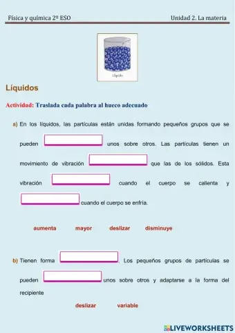 Teoria cinetica (II): Líquidos