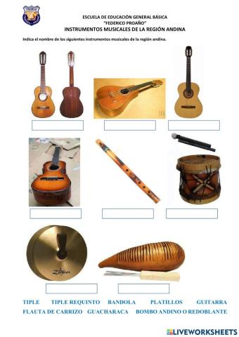 Instrumentos musicales andinos