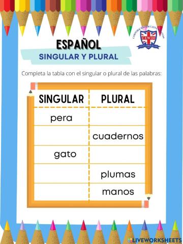 Singular y plural