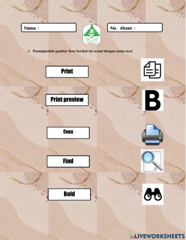 Ikon Pendukung Pembuatan Teks