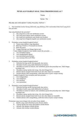 Ph Teks Prosedur Kelas 7