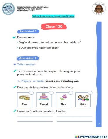 Trabajo asincrónico