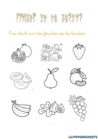 Fruites de la tardor