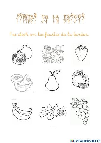 Fruites de la tardor